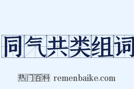 同气共类组词是什么意思的图片